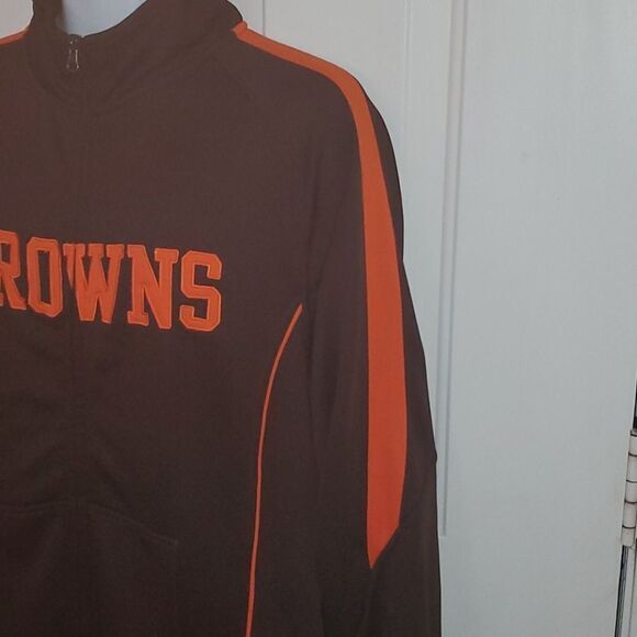 Cleveland Browns Warm Up Track Jacket XL - Picture 6 of 12
